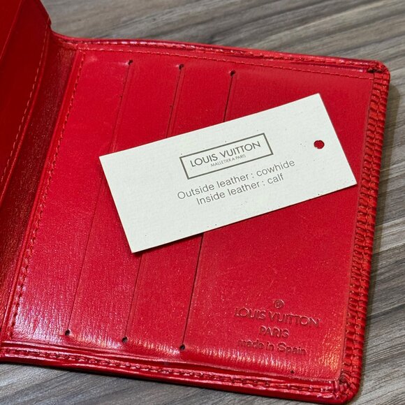 Louis Vuitton LV Marco Epi Leather Wallet in Red Portefeuille Bi-Fold - 4x4 in. - Picture 3 of 6